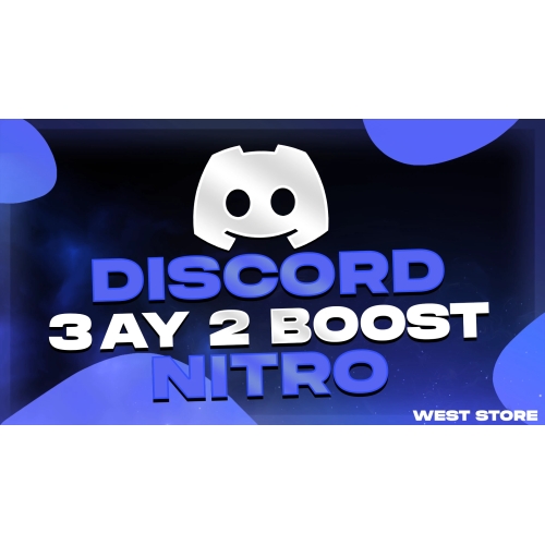  Discord 3 Aylık Nitro + 2 Boost  Garantili